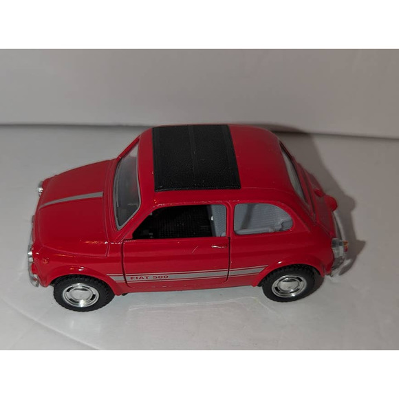 Classic Fiat 500 1/24 Scale Diecast Model by Kinsmart - RED Collectible - Picture 1 of 9